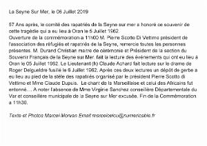 2019 07 05 LA SEYNE SUR MER HOMMAGE A NOS DISPARUS ET MORTS DU 5 07 1962 A ORAN
